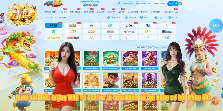 Quan sát biểu tượng Wild và Scatter là chìa khóa để tận dụng cơ hội trúng lớn
